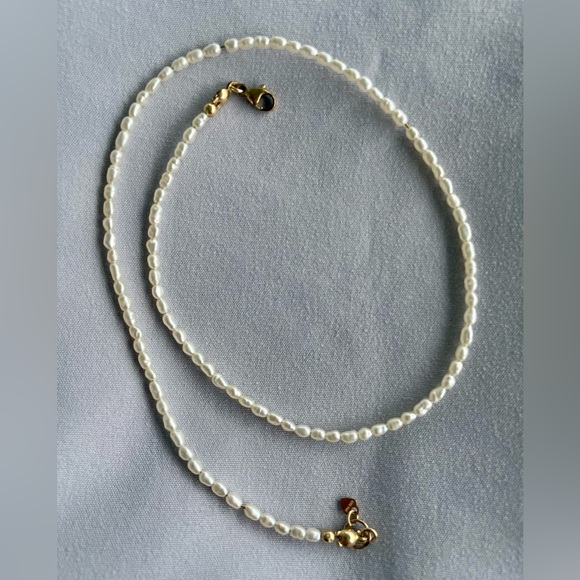Freshwater Pearl & 14k Gold Necklace - Picture 4 of 9